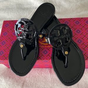 Tory Burch black patent leather